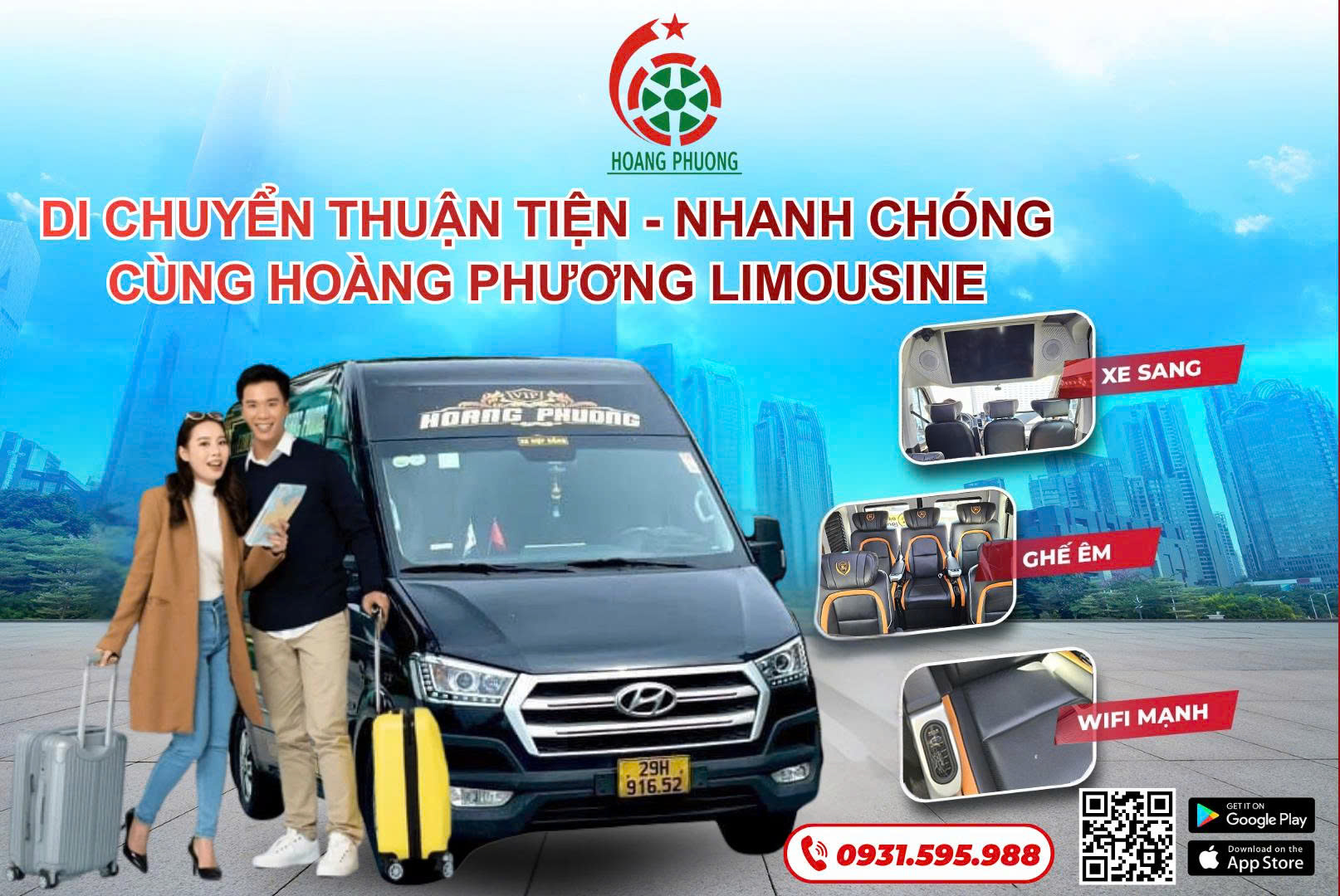 Dịch vụ xe Hoàng Phương Limousine - Di chuyển an tâm, tiện nghi mỗi ngày 
