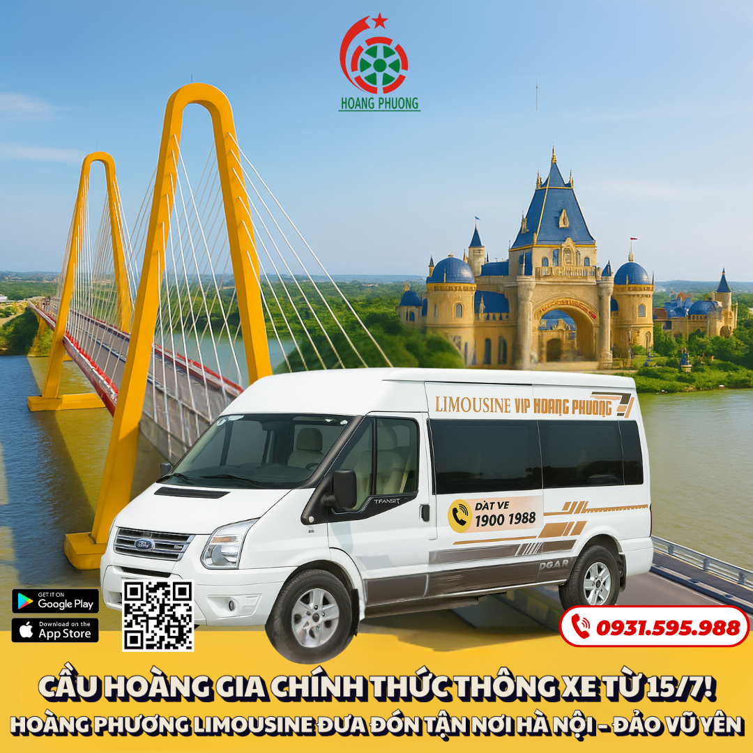 Hoàng Phương Limousine đưa đó tận nơi Hà Nội - Đảo Vũ Yên