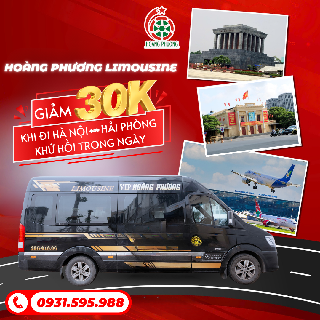 Ưu đãi tháng 4: Giảm ngay 30k cho khách hàng đi Limousine Hà Nội - Hải Phòng