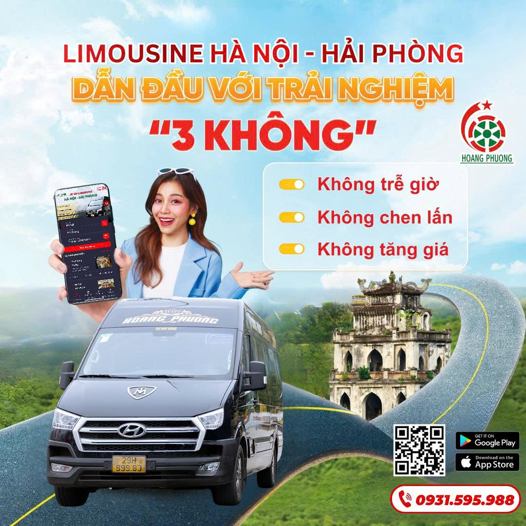 HOÀNG PHƯƠNG LIMOUSINE DẪN ĐẦU DỊCH VỤ XE VỚI 3 “KHÔNG”: KHÔNG TRỄ GIỜ - KHÔNG CHEN LẤN - KHÔNG TĂNG GIÁ 